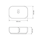 Умывальник накладной VBI PALERMO 500x390 прямоугольный, черный матовый (VBI-012310) - изображение 4