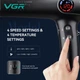 Профессиональный фен для волос с ионизацией VGR V-469 мощностью 2400 Вт 110 000 об/мин с холодным обдувом Black - изображение 4