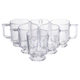 Набір чашок 6 шт для чаю та кави Goblet по 300 (мл) кружки скляні Прозорий HP-19-L6 - зображення 1