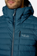 Куртка чоловіча пухова Rab Microlight Windstopper Hoody, Tempest Blue, L (RB QDB-73-TMB-LRG) - зображення 9