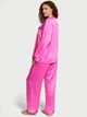 Піжама Сатинова (сорочка + штани) Victoria's Secret Glazed Satin Shine Long Pajama Set ХS Regular Рожевий (2671370D) - зображення 2