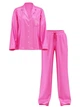Піжама Сатинова (сорочка + штани) Victoria's Secret Glazed Satin Shine Long Pajama Set ХS Regular Рожевий (2671370D) - зображення 3