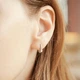 Серьги серебряные Маленькие капли ВС-535р - изображение 3