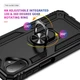 Чехол Shield для Samsung Galaxy A07 / A075 бампер противоударный с подставкой кольцом Black - изображение 5