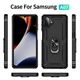 Чехол Shield для Samsung Galaxy A07 / A075 бампер противоударный с подставкой кольцом Black - изображение 6