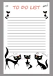 Магнитный планер А4 "Чек письмо List 4 Cats eng" - изображение 1