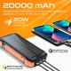 Батарея універсальна Promate 20000mAh PD/20W, QC/3/0, Solar, QI, IP65 (solartank-20pdqi.black) - зображення 7