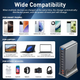 Зарядна станція багатопортова ILEPO 800W на 2 USB + 8 Type-C / мережевий мультизарядний пристрій Black (19022) - зображення 6