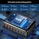 Зарядна станція багатопортова ILEPO 320W на 4 USB + 4 Type-C / мережевий мультизарядний пристрій Black (19026) - зображення 8