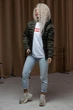 Куртка жіноча демісезонна Ellesse пуховик хакі, розмір M - изображение 4