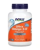 Омега-3 жирные кислоты Ultra Omega 3-D (600 мг ЕПК / 300 мг ДГК) NOW Foods 90 капсул из рыбьего желатина - изображение 1