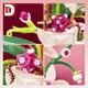 Конструктор Квітка орхідея в гірші Orchid Flowers Bouquet 3D 567 деталей Різнокольоровий (28417) - зображення 3
