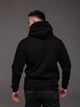 Худи мужской черный R.A. Black Casual трёхнитка на флисе XL - изображение 4