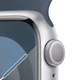 Смарт-годинник Apple Watch Series 9 GPS, 41mm, Silver, Storm Blue Sport Band, M/L (Grade C) - Б/В - зображення 3