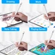 Стилус для планшета смартфона iPhone Xiaomi Huawei Samsung стилус Универсальный стилус Pencil + 2 сменные насадки - изображение 7