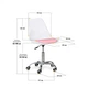 Офісне крісло Evo-kids Capri White / Pink (H-231 W/PN) Evo-kids H-231 W/PN 926359 - зображення 2