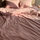 Простынь Евро Lavson Вареный хлопок Washed Cotton 260х230 Пудра - изображение 2