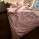 Простынь Евро Lavson Вареный хлопок Washed Cotton 260х230 Пудра - изображение 4