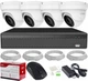 Комплект мониторинга с четырьмя 2-мегапиксельными IP-камерами Full HD Poe Белый - изображение 1