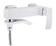 Змішувач для ванни Qtap Swan Cascada з поворотним виливом (з душовим гарнітуром) Chrome/White - изображение 3