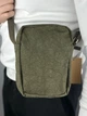 Сумка через плече Stussy Washed у темно-зеленому кольорі. - зображення 2