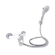 Змішувач для душу Lidz Latwa 010 (з душовим гарнітуром) (k40) LDLAT010WHI45426 White - изображение 1