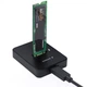 Док-станція для накопичувачів Gembird USB Type-C M.2 SATA NVME SSD (DD-U3M2) GEMBIRD DD-U3M2 907268 - зображення 1