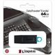 USB флеш накопитель Kingston 64GB DataTraveler Exodia Black/Teal USB 3.2 (DTX/64GB) Kingston DTX/64GB 912022 - изображение 5