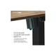 Комп'ютерний стіл OfficePro ODE1470DW Dark Wood/Black (ODE1470DW) OfficePro ODE1470DW 923378 - зображення 5