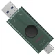 USB флеш накопичувач Kingston 128GB DataTraveler Duo USB 3.2 / Type-C Black/Green (DTDEG2/128GB) Kingston DTDEG2/128GB 924270 - зображення 2