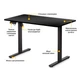 Комп'ютерний стіл Mealux PowerDesk Lite Black з електрорегулюванням висоти (EVO-201 Lite B/B) Mealux EVO-201 Lite B/B 903359 - зображення 2