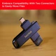 USB флеш накопитель SanDisk 128GB Phone Drive for iPhone Metallic Sky Lightning/Type-C U (SDIXD0N-128G-GN6NE) SANDISK SDIXD0N-128G-GN6NE 912984 - изображение 6