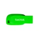 USB флеш накопичувач SanDisk 32GB Cruzer Blade Green USB 2.0 (SDCZ50C-032G-B35GE) SANDISK SDCZ50C-032G-B35GE 912396 - зображення 1