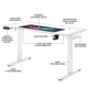 Компьютерный стол Mealux PowerDesk Duo White (EVO-242 Duo W/W) Mealux EVO-242 Duo W/W 903491 - изображение 3