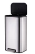 Відро для сміття з плавним закриттям прямокутне Mixxus Cubic-TC0105 SS Color 5л колір наржавійка (MI7088) - зображення 6