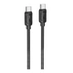 Кабель USB Hoco X115 Type-C to Type-C 60W Чорний - изображение 1