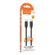 Кабель USB Hoco X115 Type-C to Type-C 60W Чорний - изображение 3