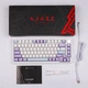 Ігрова механічна клавіатура Ajazz AK820 Purple з RGB підсвіткою HOT SWAP Sea Salt світчі - зображення 2