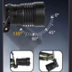 Ліхтар налобний акумуляторний з датчиком руху ZOOM з USB + 3x18650 BL-H2-TG-60W ( см11710 ) - зображення 6