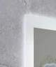 Зеркало Mixxus алюминиевое 100x80 см белое с LED Touch антизапотевателем димером. (616248) - изображение 4