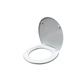Сидіння унітазу ZERIX пластик 360х425 мм Біле Slim Duroplast Soft-close Quick release (608604) - зображення 1