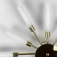 Потолочная золотая люстра в форме солнечных лучей на 12 плафонов G9 Ø 69х8 см | Line F | Арт. 1276/12 GD - изображение 2