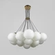 Люстра подвесная Light House LNF-17564/19 GD (цоколь G9) золото с белым плафоном - изображение 1