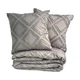 Подушка декоративная Arcloud Бахрома Satellite Silver Truffle 40*40 см - изображение 1