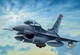 Збірна модель 1:72 літак F-16C / D Night Falcon Italeri 0188 - изображение 2