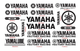 Набор наклеек YAMAHA FACTORY RACING - Полный стекерпак (25x20 см) - изображение 4