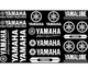 Набор наклеек YAMAHA FACTORY RACING - Полный стекерпак (25x20 см) - изображение 1