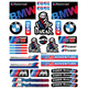 Набор виниловых наклеек BMW Motorrad / GS / M Performance (Аркуш 20х25 см) - изображение 5