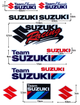 Набор Классических и Гоночных Наклеек Suzuki (20x30 см) - изображение 3