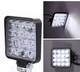 Светодиодная LED фара рабочего света 48W (12V) - Квадратная, Мини - изображение 4